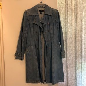 Calvin Klein Jeans denim trench coat size medium